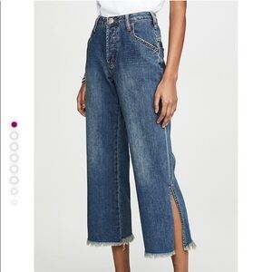 NWT One Teaspoon Libertines Jeans Dirty Indigo Wash High Waist Crop Sz 26